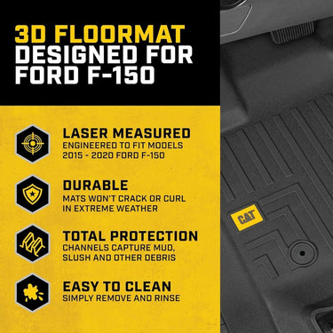 Tapetes Para Carro Ford F - 150 SuperCrew 2015 - 2022 - KATZER